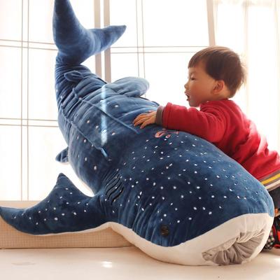 Großer Blauwal-Haifisch Plüschtier: Kinder-Kuschelkissen & Cartoon-Puppe Kissen