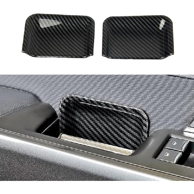 Keptrim for F-150 ABS Carbon Fiber Inner Door Handles Cover Trim for Ford F150 2015 2016 2017 2018 2019 2020 (4pcs)