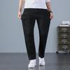 Men's Plus Size Loose Fit Elastic Waist Workwear Pants for Autumn and Winter.