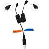 USB Splitterkabel 1 Stecker auf 2 Buchsen Verlängerungs-USB-Kabel mit Ein/Aus-Schaltern Daten Lade Synchronisationskabel für PC