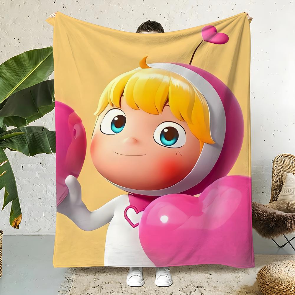 Anime Y-YumisCells Throw  Flannel Throw Blanket,Bed Home Office Nap Blanket Travel,Camping,Picnic Blanket Soft Decor 75x90cm