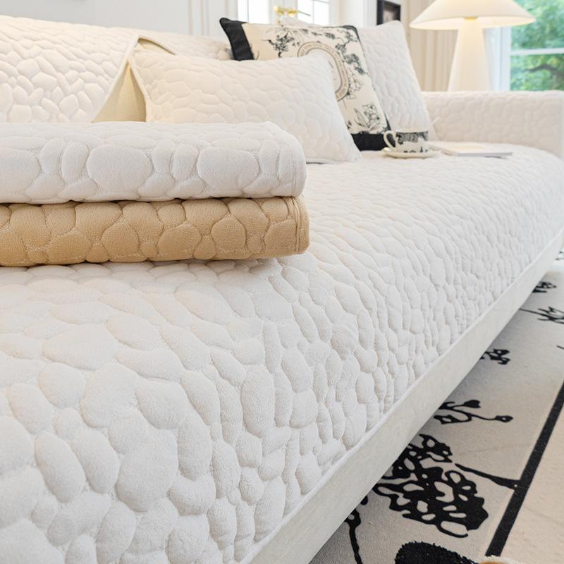 Winter Crystal Velvet Sofa Cushion Winter Thickened Non-slip Sofa Cover Cover New Simple Cover Cloth Towel Sitting Cushions