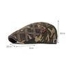 Camouflage Baskenmütze Herren Frühling Herbst Buchstaben Kappe Outdoor Sonnenschutz Schirmmütze Schiebermütze
