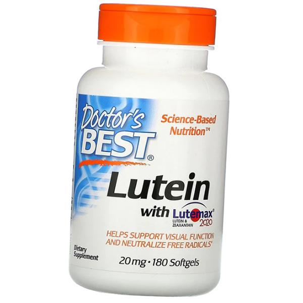 Luteīns un zeaksantīns, luteīns ar Lutemax, Doctor's Best 60 gēla vāciņi (72327007)