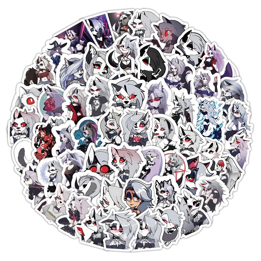 100 Anime Villain Loona Graffiti Stickers for Water Bottles, Computers, Skateboards