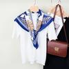 Imitation Square Scarf Women'S Printed Scarf Fashion High-End Small Silk Scarf With Shirt Scarf Customization