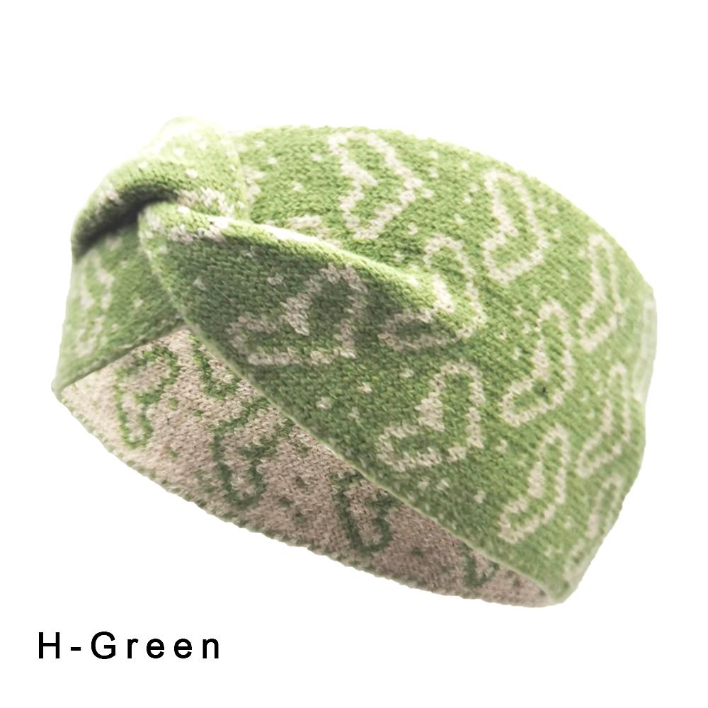 Autumn and Winter Keepwarm Knitted Twist Headband Workout Running Sport Elastic Hair Bands for Women's Turban Hair Wrap