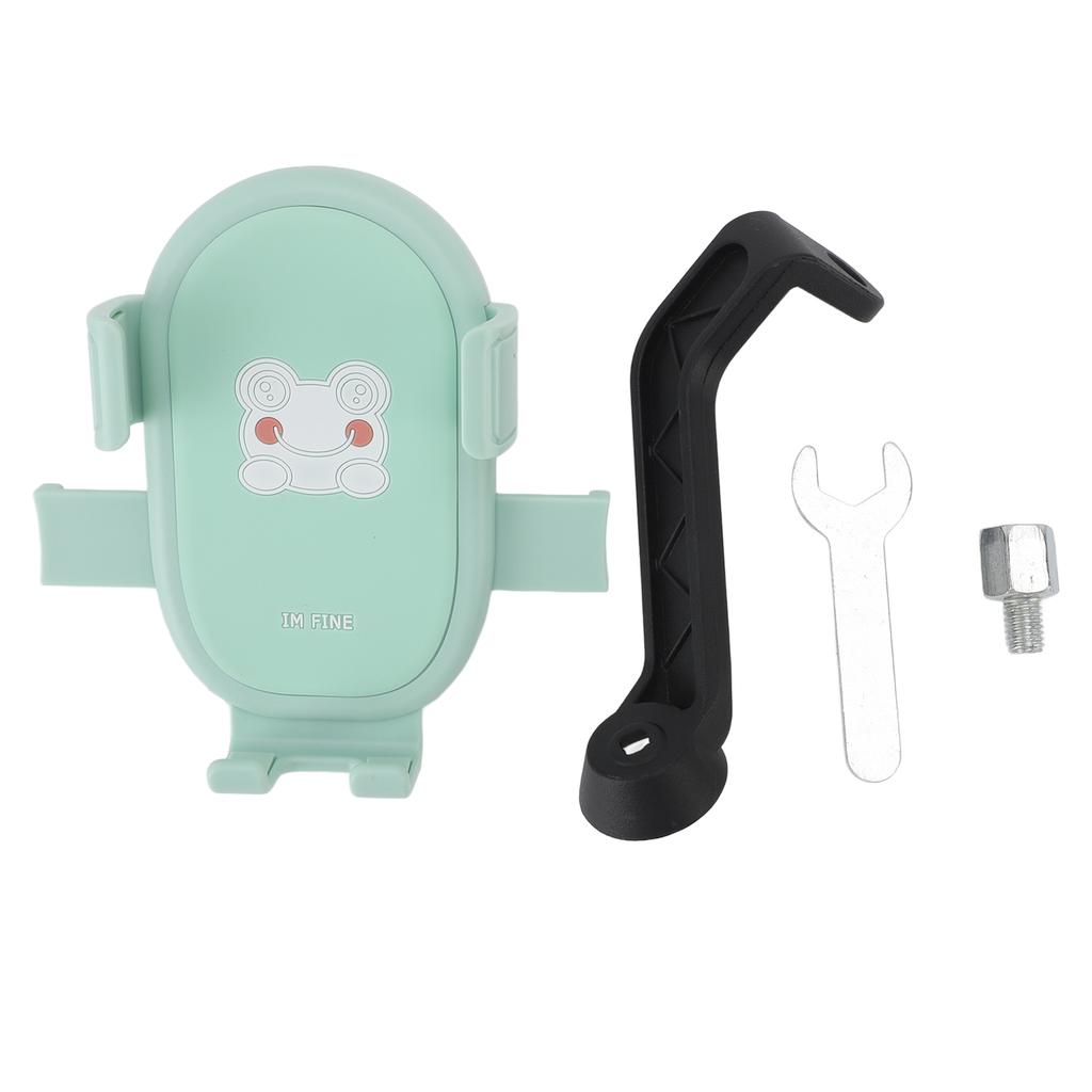 Phone Mount Green Frog Anti Vibration Quick Release Phone Holder Navigation Stand for Cycle
