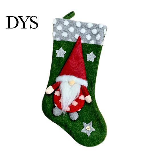Festive Candy Holders for Kids Christmas Stocking, 18.5 Inch Nordic Gnome Large Felt Stockings, Plush Stockings Holiday Fireplace Hanging Decoration