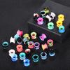 32 Stück/Los Silikon Ohr Plug Tunnel Flesh 3-25MM Doppelt geflanschter Ohrdehner Expander Ohrring Piercing Kits Ohr Dehnungen