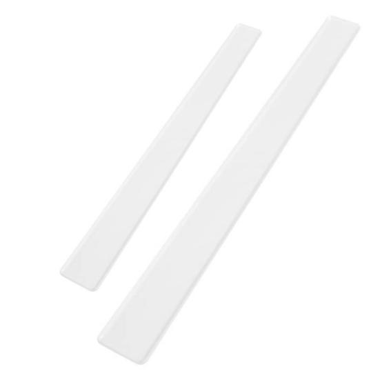 2Pcs Measuring Rectangle Dough Strip Transparent Acrylic Pizza Cookies Dough Thickness Strip Kitchen