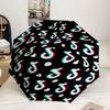 Neon Tik-tok Logo Art Umbrella 8-Frame for Travel, camping, Casual Lightweight Portable Umbrella, Essential for every family Holidays Gift