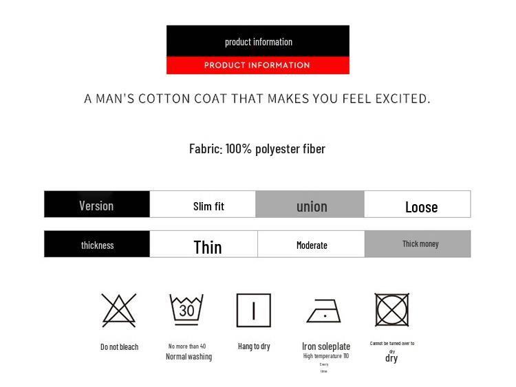 Men's 2025 Thickened Down Cotton Jacket - Autumn/Winter Trend, Warm & Cold-Proof Cotton-Padded Outerwear