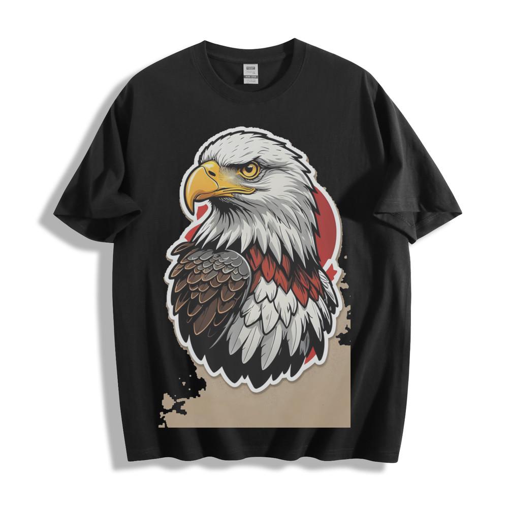Patriotic Eagle USA Flag T-Shirt - Stunning Eagle and Stars Design Unisex Tee