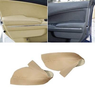 Beżowy skórzany podłokietnik dla Dodge Charger 2011 2012 2013 2014 2015 2016 2017 2018 przedni 2 podłokietnik drzwi Panel pokrywa tapicerka