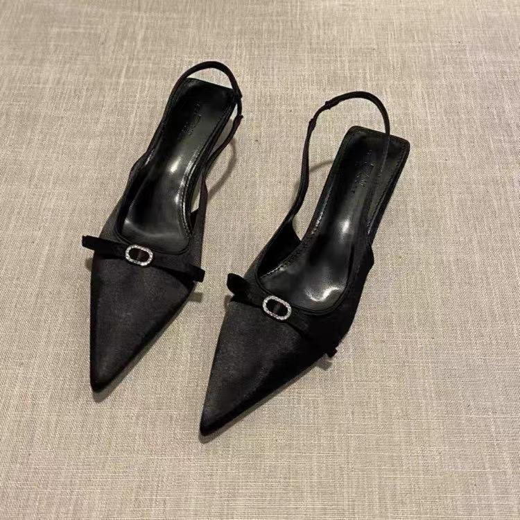 Fashion New Women's High Heel Shoes Fashion Slip-on Women's High Heels Pumps Solid Office and Career Sexy Pointed Toe Heeled Sandals