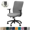 Silver Fox Velvet Office Chair Cover – Armrest-Free, Full Wrap, Thickened and Dirt-Resistant.