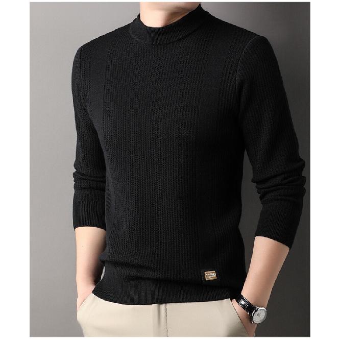 Herrenpullover Herbst Herrenbekleidung Strickwaren Rundhalsausschnitt Locker Jugendlich Europäisch und Amerikanisch Schlichter Casual-Pullover