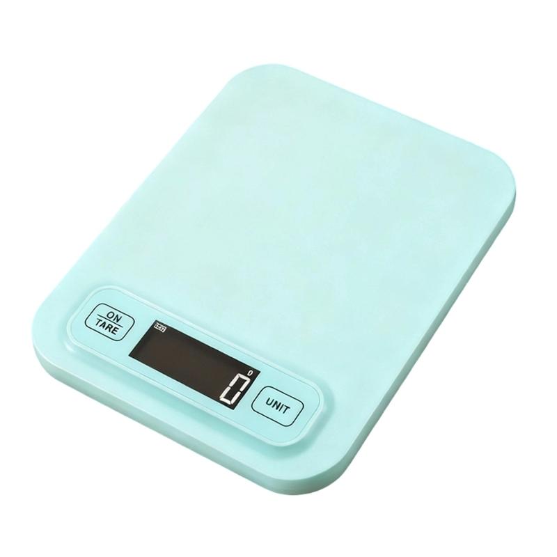 Precisions Small Baking Digital Scale 1g Accuracy Large LCD Screen Weighing Ranges 5kg/10kg and Multiple Unit