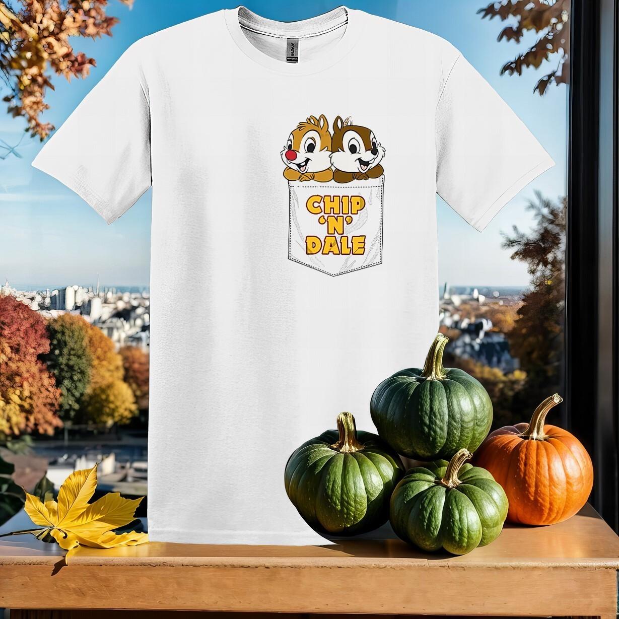 Cute Chip N Dale Faux T-Shirt Mens Womens Tees Top Hoodie Men Women Unisex Tshirt SX485 M