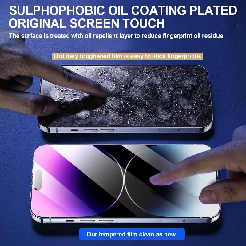 3Pcs Tempered Glass for iPhone 16 14 13 11 15 Pro Max Mini Screen Protector for iPhone XR X XS MAX 7 8 Plus SE Protective Glass