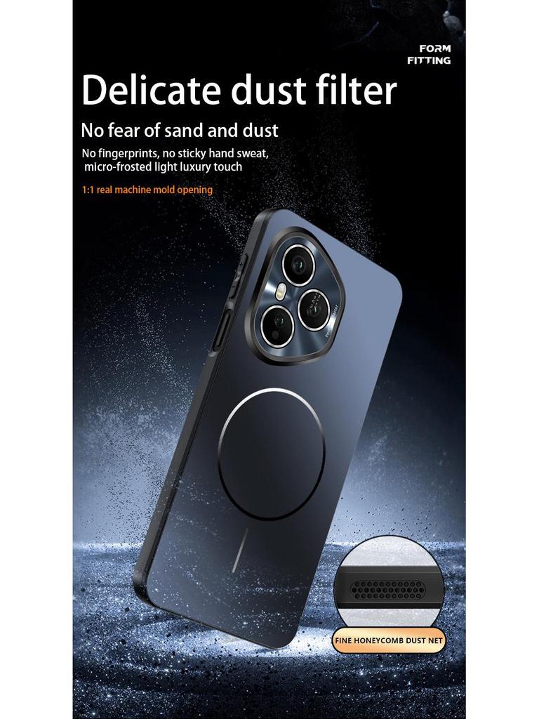 Applicable Honor 400Pro Large Window Magnetic Ring Case, Honor 400 Slim Ring Magnetic Honor X70 Frosted Protective Case