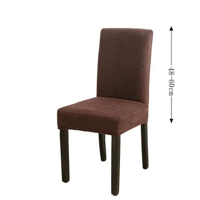 1/2/3/5/4/6pcs Waterproof Jacquard Adjustable Chair Cover 2024 Solid Luxury Dining Table Chair Cover for Home Dining Room