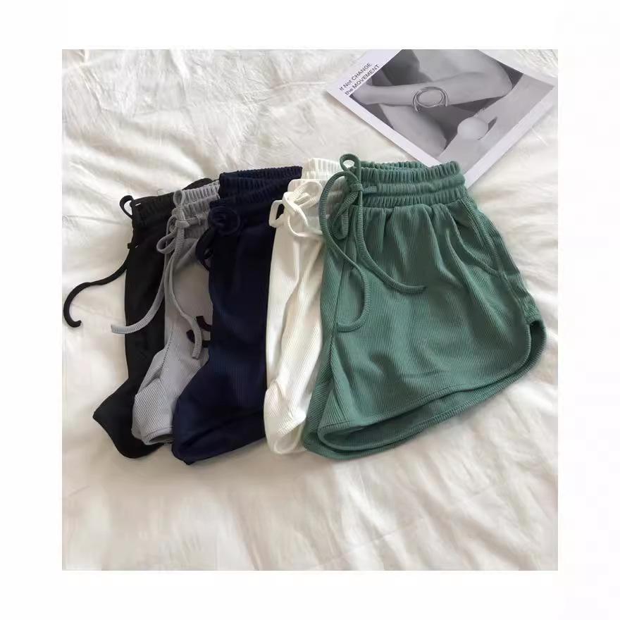 Korean Style Women's Ice Silk High-Waist Loose Wide-Leg Summer Shorts