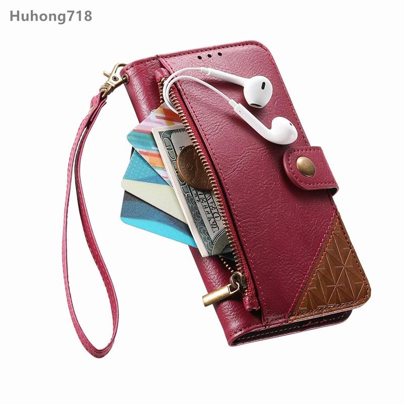 For Honor X5C X7D X8A X9b X9C X9D X50 X50i X60 200 600 Lite Smart Pro Plus 4G 5G Wallet Case Flip Leather Cover Zipper Coin Pocket Soft Full Body