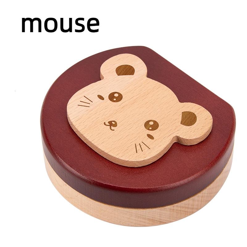 Wooden Baby Kids Tooth Storage Box Tooth Wood Box Organizer Milk Teeth Wood Storage Collecting Teeth Umbilical Cord Box