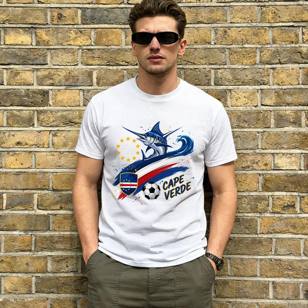 Cabo Verde Vozinha Tshirt Summer Popular T Shirts Adult Cotton Oneck Plus Size Top Tees Short Sleeves Y2k Basic Tops