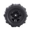   RC Car Tires, 4PCS Rubber Tire Set Crawler Wheel Tire Compatible with 1Celsius14 1Celsius16 Scale RC Cars Replacement for   MJX HBX  