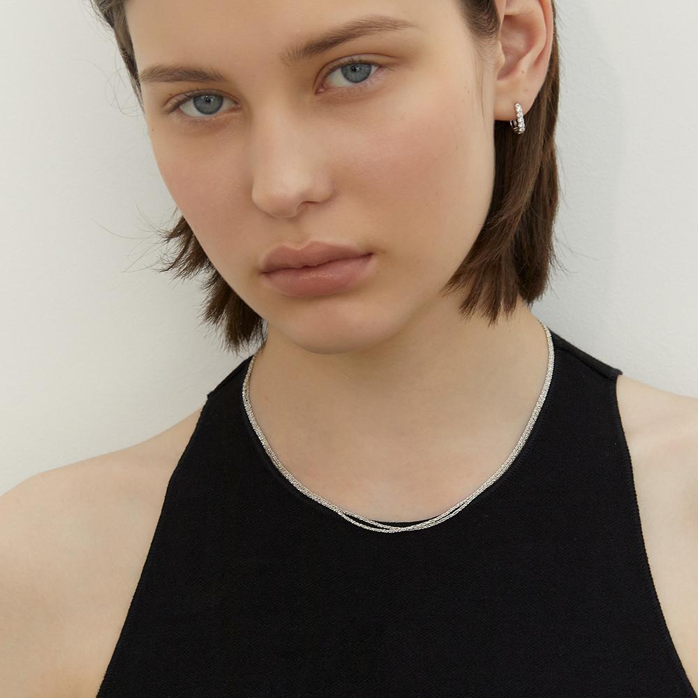 Lunne Silver 925 Glitter Chain Necklace #Lsn55