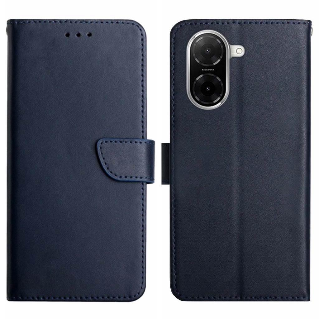 For Xiaomi Redmi A5 4G (171.7mm)/Poco C71 4G Case Genuine Cow Leather Phone Cover Nappa Texture
