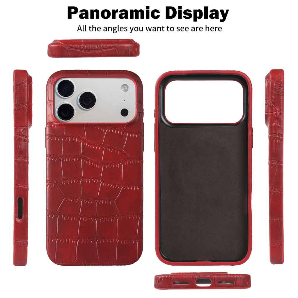 Premium Magnetic Crocodile Pattern Leather Case For iphone 17 Pro Max 16 15 14 13 12 11 For Magsafe Full Wrapped PU Back Cover