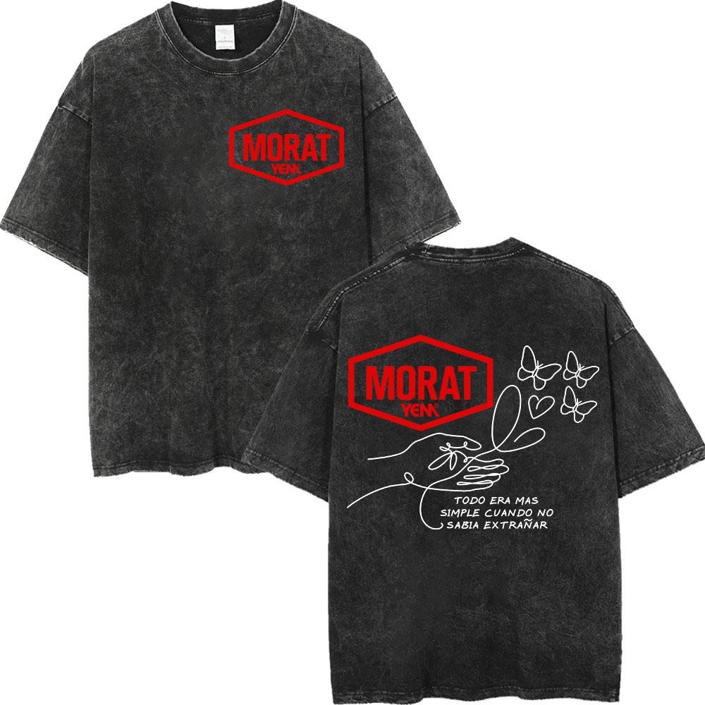 Vintage Washed Morat Yem World Tour 2026 Print T-shirts High Quality Fashion Short Sleeve T-shirt Unisex Casual Cotton T Shirts