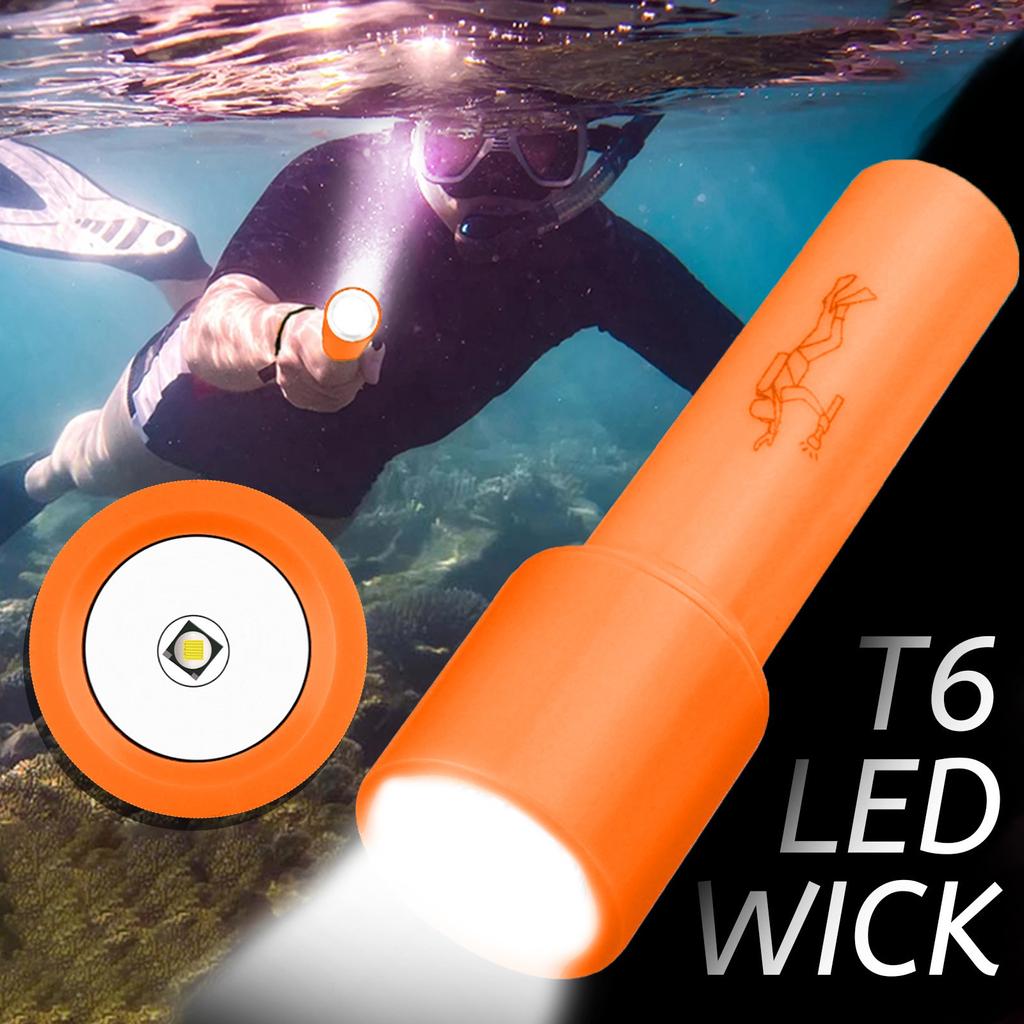Buy (male wardrobe)Diving,Light,,3000,LM,Underwater,Flashlight,,IP68,Waterproof,Night,Dive,Torch
