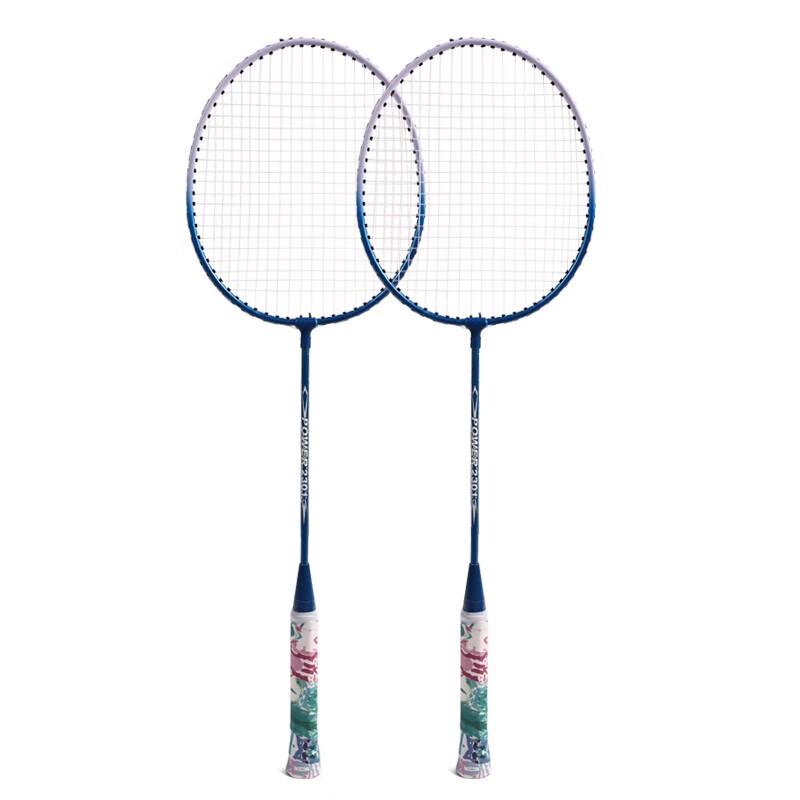 KIYERSY Outdoor Iron Alloy Badminton Racket Set