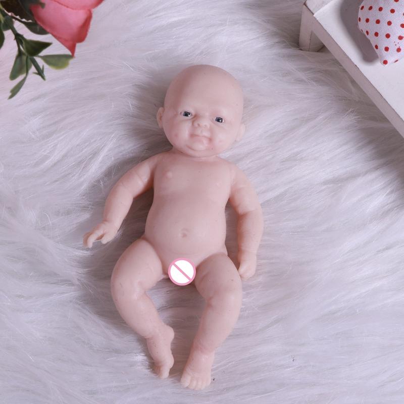 4.33in Unpainted/Uncompleted for Doll Toy Reborn Detailed Paint Baby Room Decoration Eco-friendly Real Life Baby for Dol