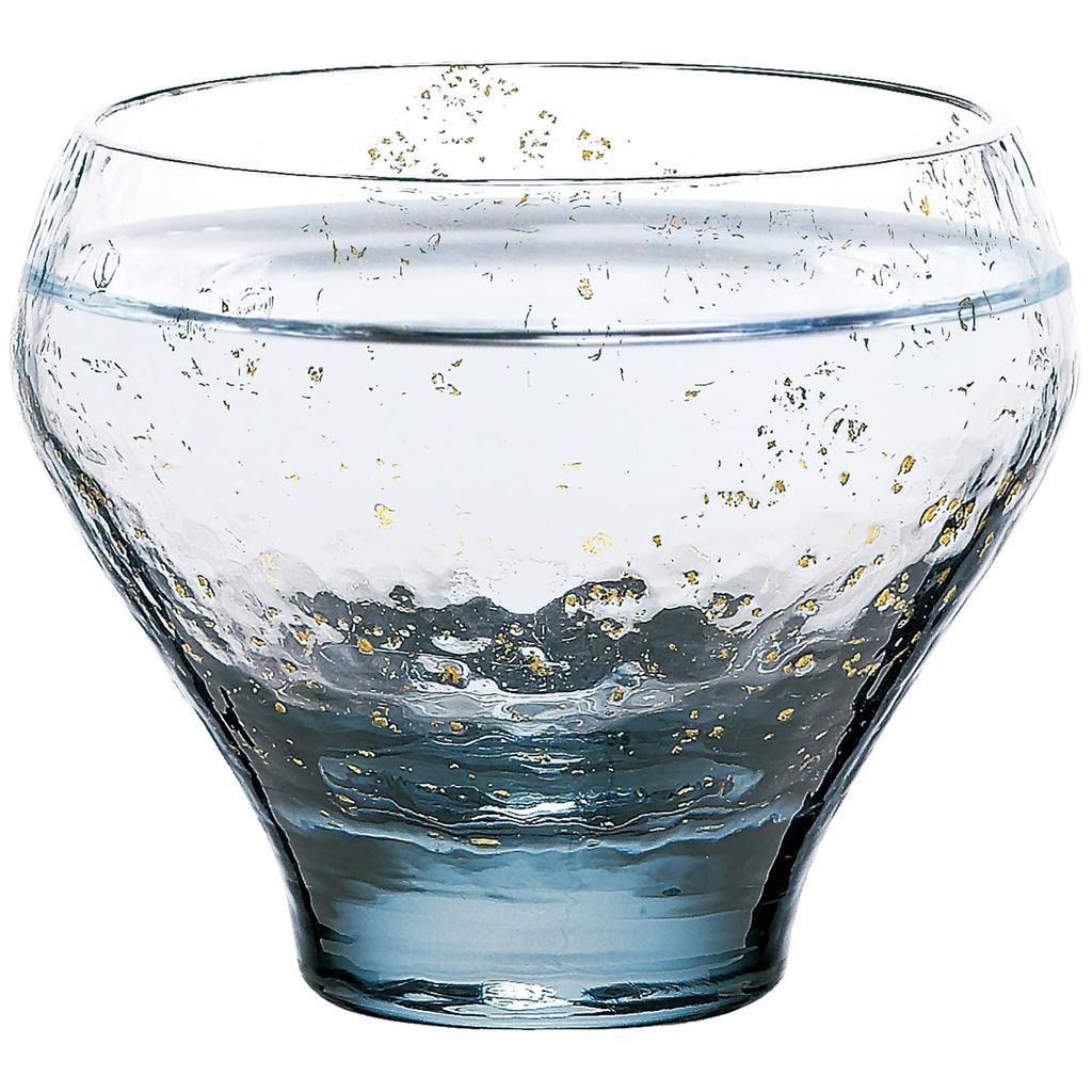 Toyo Sasaki Glass Edo Glass Yachiyo Kiln Iron Navy Made in Sake Sake Perfect for Respect for the Aged 10365LBS Cup, Blue, 115ml, Japan, Cup, Glass,