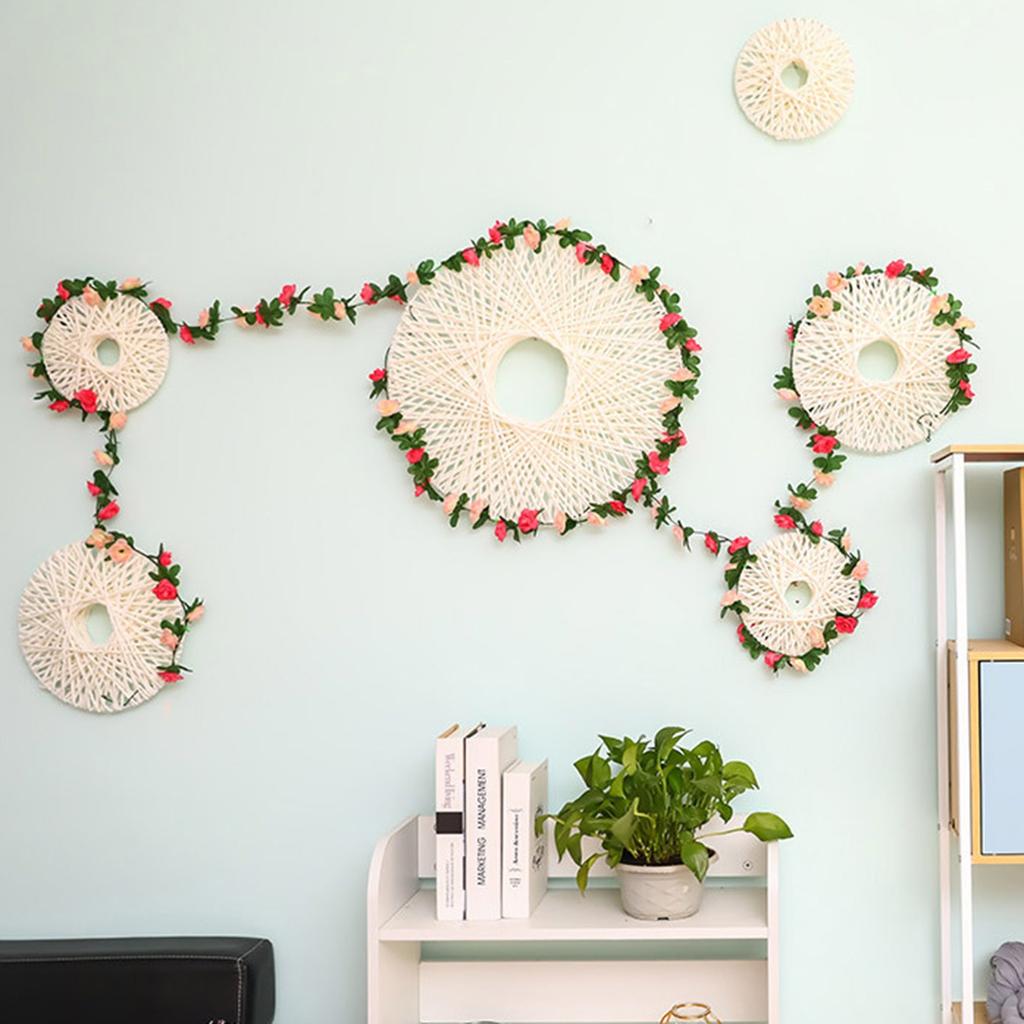 Flower Garland Fake Rose Vine Artificial Flowers Hanging Rose Ivy Hanging Basket