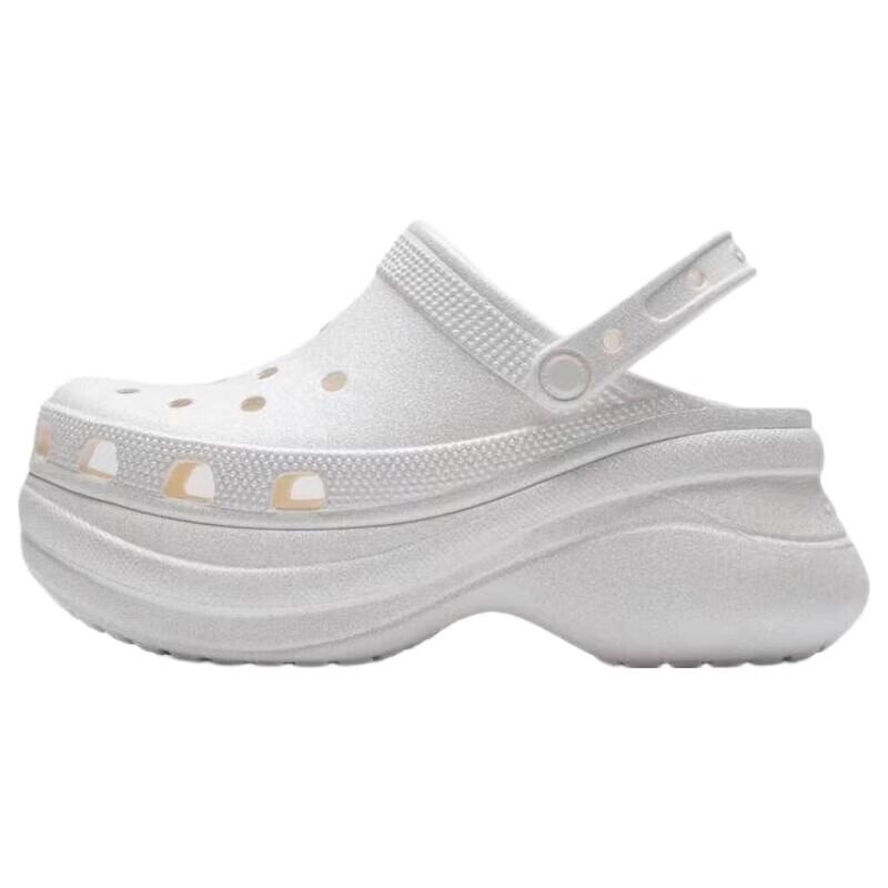 Crocs Zoccoli Bae Shining Balenottera Piccola Semplici Comodi Zoccoli Donna gesso 207261-0WV