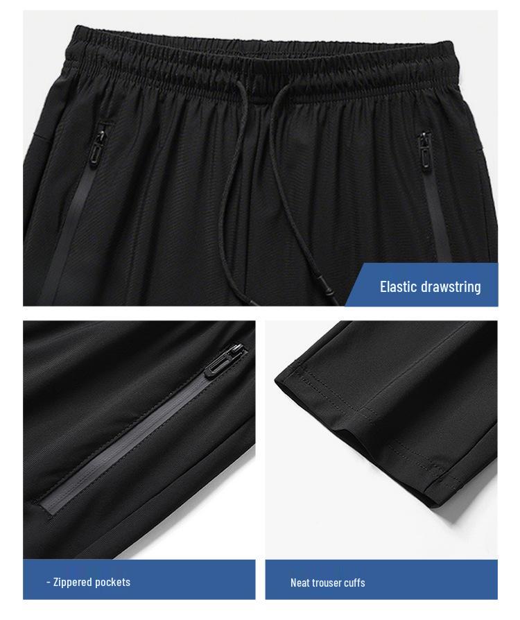 2026 Summer Quick-Dry Business Casual Polo Shirt & Joggers Set for Middle-aged and Elderly Dads