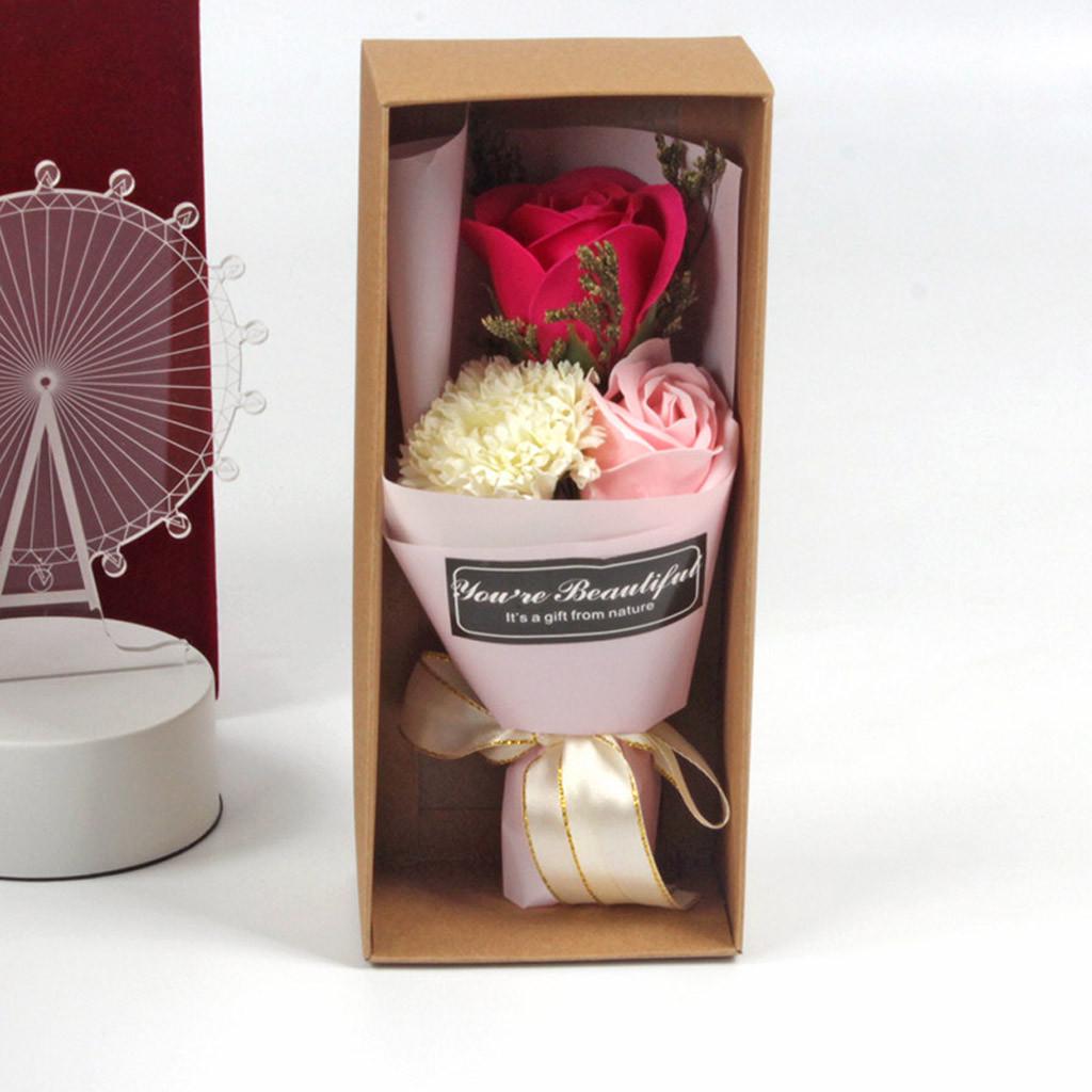 Box Scented Bath Body Petal Rose Flower Soap Wedding Decoration Gift Best