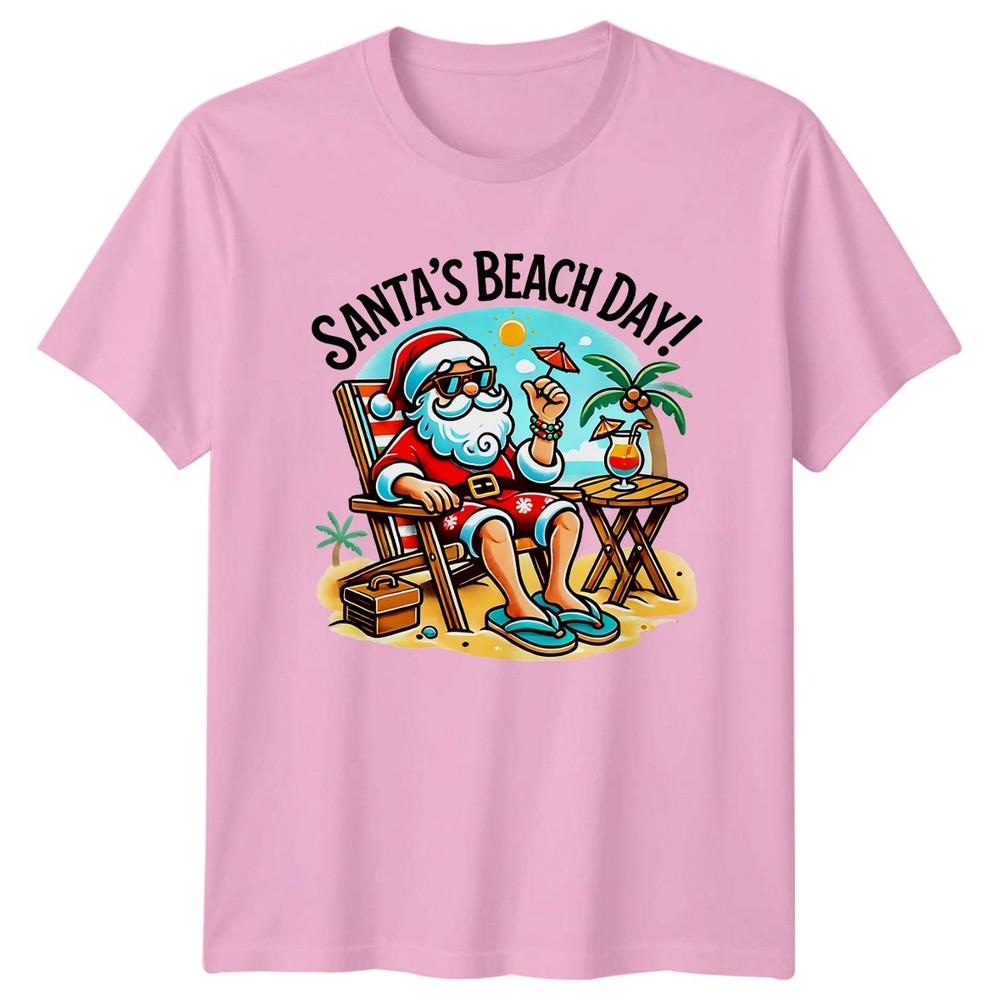 Santas Beach Day TShirt Christmas In July Christmas Gift For Him And Her