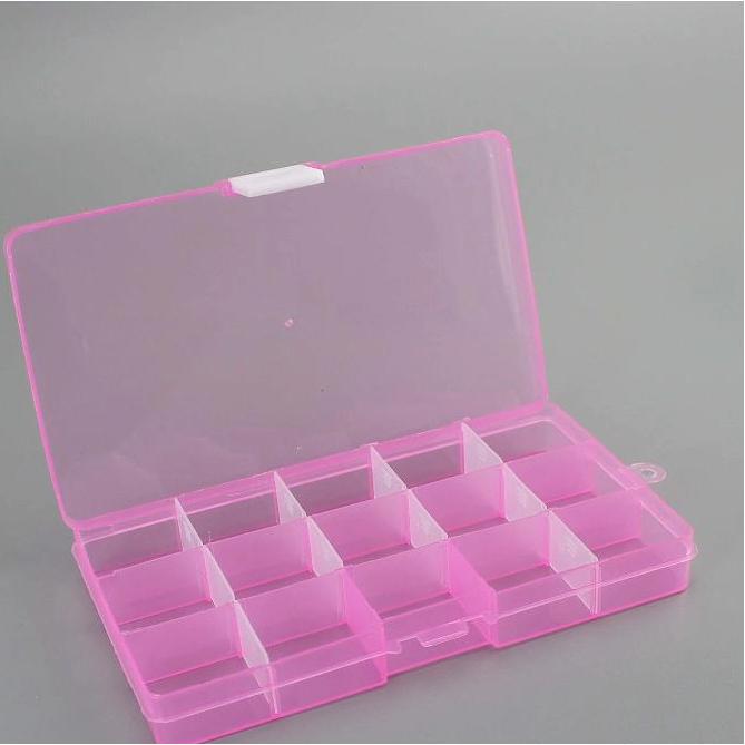 24 Grids Practical Compartment Plastic Storage Box Parts Organizer Box Jewelry Bead Screw Holder Case Display Container 1/3PCS