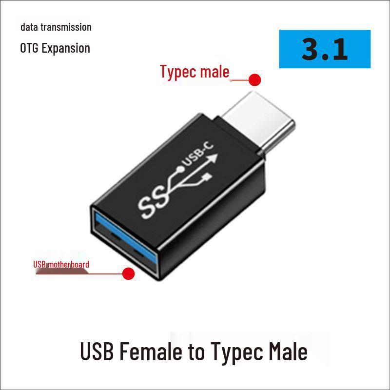 USB Type-C samec na samici 90° pravý úhel vertikální adaptér - kompatibilní s Thunderbolt 3