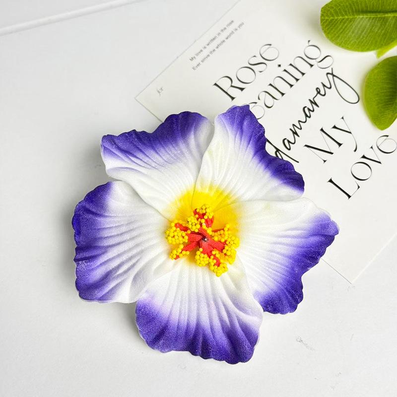 Seaside Vacation Style Dyed Colorful Fusang Flower Hair Clip Female Atmosphere Travel Photography Props Accessories
