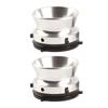 1 Paar NAB Nabenadapter Professionelle Polierte Aluminiumlegierung 10 Zoll Öffner für Studer ReVox für Akai für Teac Silber