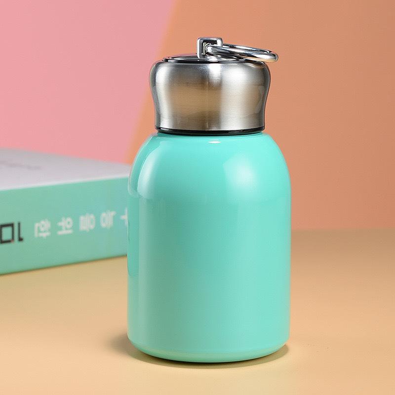 Guofeng Koi Pattern 304 Stainless Steel Thermos Cup Peacock Pattern Portable Lanyard High Value Water Cup Business Gift